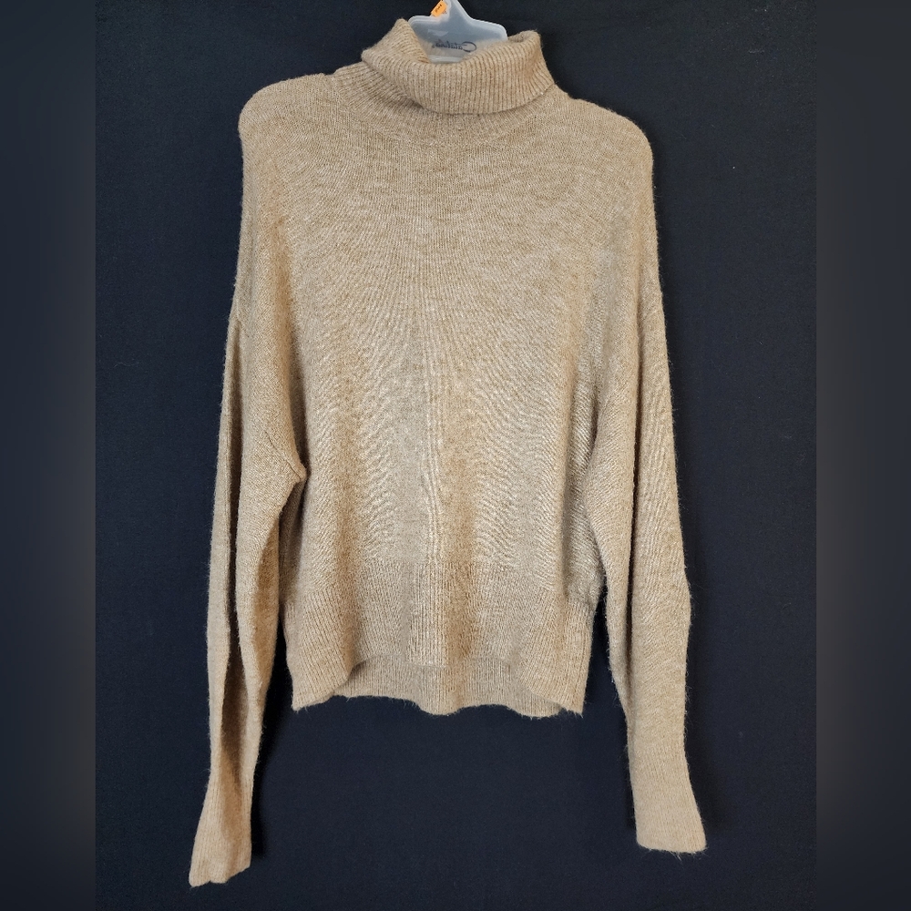 H&M Classic Tan Turtleneck Sweater